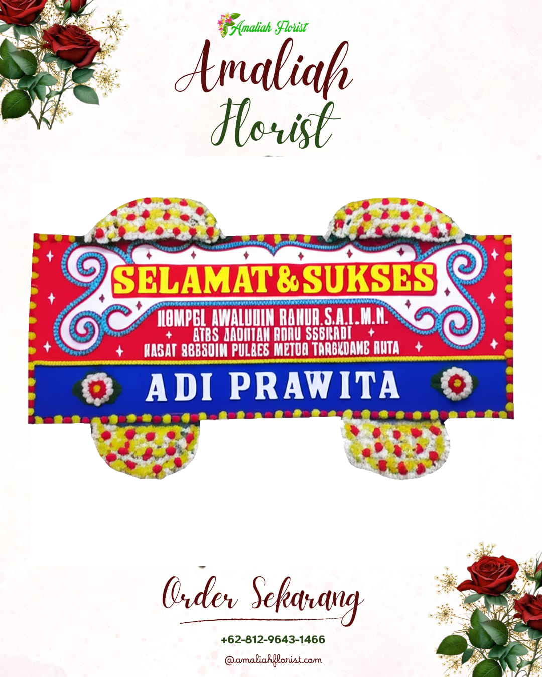 Papan Bunga Ucapan Selamat Purwantoro